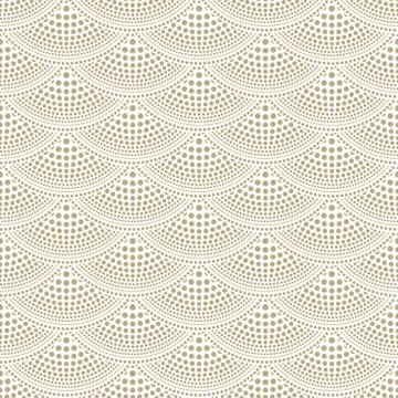 Seamless gold fish scale pattern, Vector illustration Stock Illustration