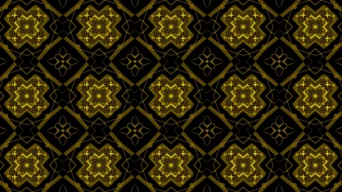 Seamless gold floral pattern. Stock Footage 104049171