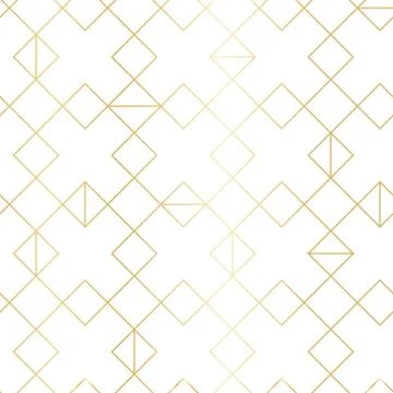 Seamless gold geometric pattern with line rhombus Stock-Illustration