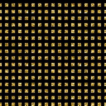 Seamless gold glitter pattern Stock Illustration