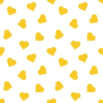 Seamless gold heart pattern. 스톡 일러스트