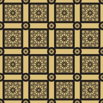 Seamless gold pattern. Stock Illustration