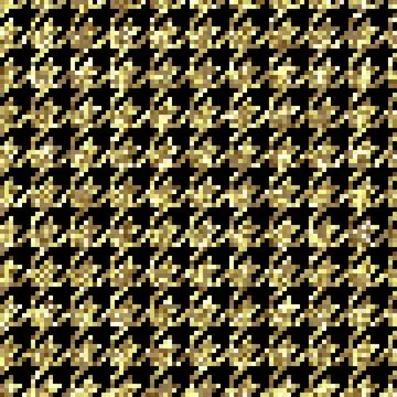 Seamless gold sequins texture isolated on gold background. Sparkle golden con Stock Illustration