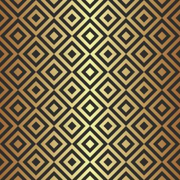 Seamless gold square diamond pattern Stock Illustration