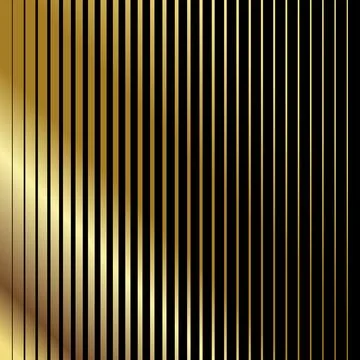 Seamless Gold Vine Vector | Elegant Black Style Illustrazione stock