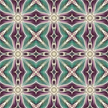 Seamless Golden Ornamental Pattern Illustrazione stock