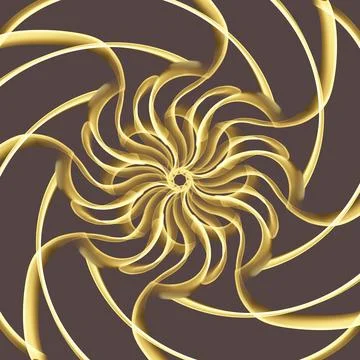 Seamless Golden Ornamental Pattern Illustrazione stock