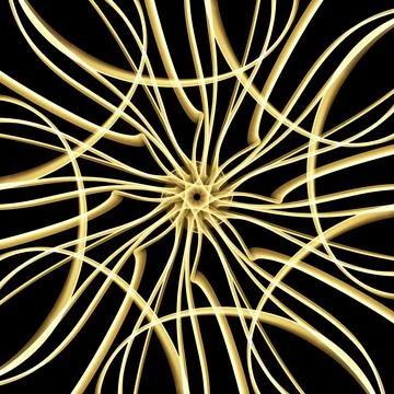 Seamless Golden Ornamental Pattern Illustrazione stock