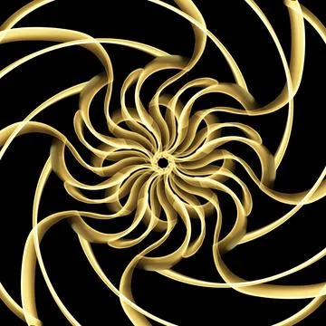 Seamless Golden Ornamental Pattern Illustrazione stock