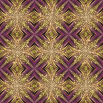 Seamless Golden Ornamental Pattern Illustrazione stock