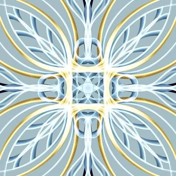 Seamless Golden Ornamental Pattern Illustrazione stock