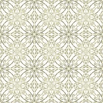 Seamless Golden Ornamental Pattern Illustrazione stock