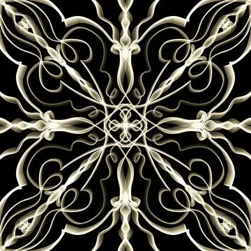 Seamless Golden Ornamental Pattern Stock Illustration