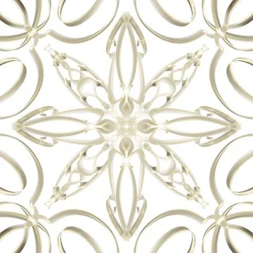Seamless Golden Ornamental Pattern イラスト素材
