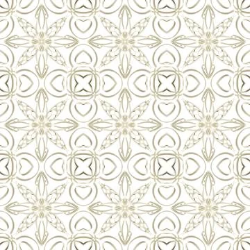 Seamless Golden Ornamental Pattern Stock Illustration