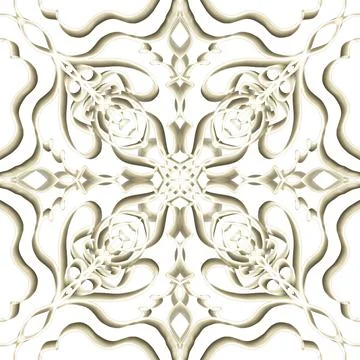 Seamless Golden Ornamental Pattern イラスト素材