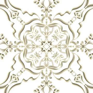 Seamless Golden Ornamental Pattern Stock Illustration