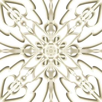 Seamless Golden Ornamental Pattern Stockillustratie