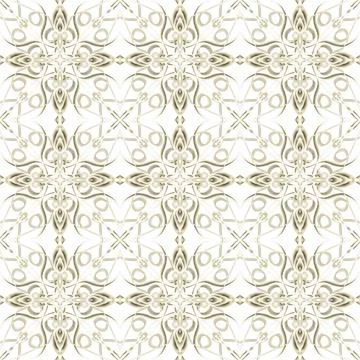 Seamless Golden Ornamental Pattern 스톡 일러스트