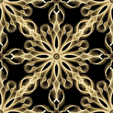Seamless Golden Ornamental Pattern Stock Illustration