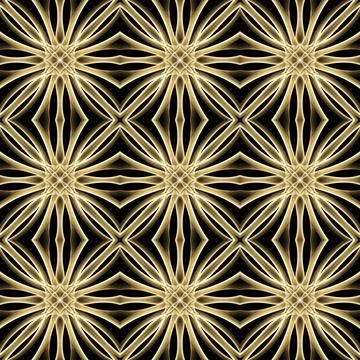 Seamless Golden Ornamental Pattern Stock Illustration
