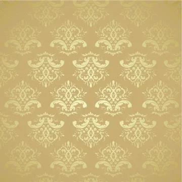 Seamless golden pattern Stock Illustration