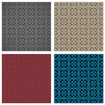 Seamless gothic pattern Stock Illustration