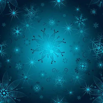Seamless gradient christmas pattern Stock Illustration