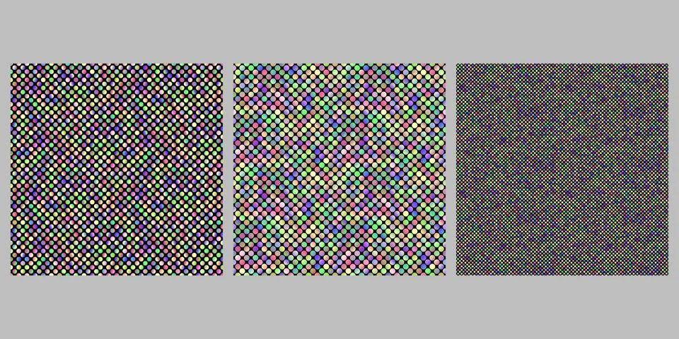 Seamless gradient circle pattern background collection - abstract vector designs 스톡 일러스트