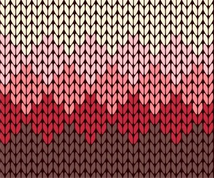 Seamless gradient knitting pattern イラスト素材