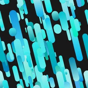 Seamless gradient rounded stripe pattern background Illustrazione stock