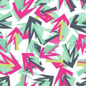 A seamless graffiti pattern for your design Illustrazione stock