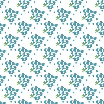 Seamless grape pattern. Doodle vector with grape icons. Vintage grape pattern Illustrazione stock