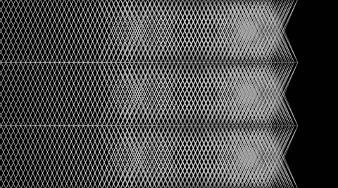 Seamless graphic background with geometric pattern - 02 - on black (FULL HD) Video stock 68800677