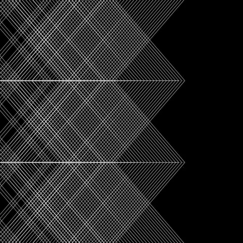 Seamless graphic background with geometric pattern on black (FULL HD) Video stock 69482305