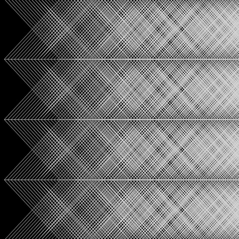 Seamless graphic background with geometric pattern on black (FULL HD) Video stock 69542842