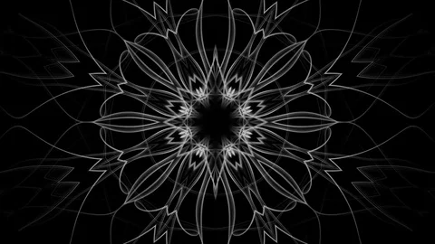 Seamless graphic background of growing floral ornament  (FULL HD) Video stock 80648997