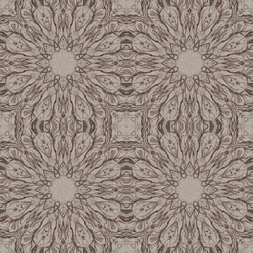 Seamless graphic pattern on canvas Stock Illustration