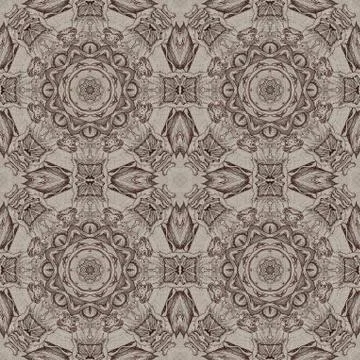 Seamless graphic pattern on canvas Stock Illustration