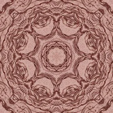 Seamless graphic pattern on canvas Stock Illustration