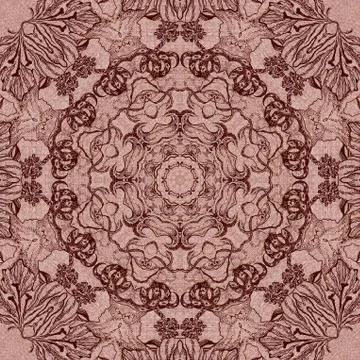 Seamless graphic pattern on canvas Stock Illustration