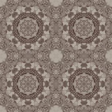 Seamless graphic pattern on canvas Stock Illustration