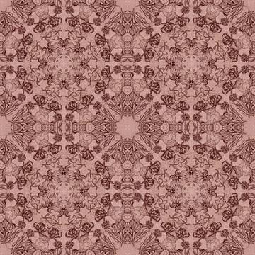 Seamless graphic pattern on canvas Stock Illustration