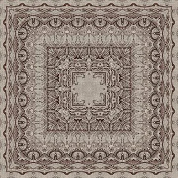 Seamless graphic pattern on canvas Stock Illustration