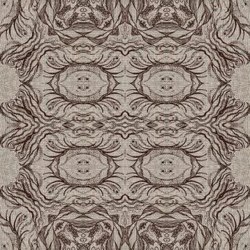 Seamless graphic pattern on canvas Illustrazione stock