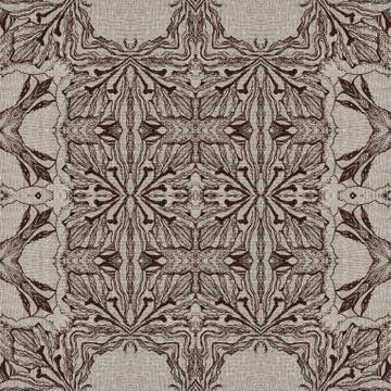 Seamless graphic pattern on canvas Stock Illustration