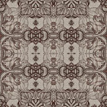 Seamless graphic pattern on canvas Stock Illustration