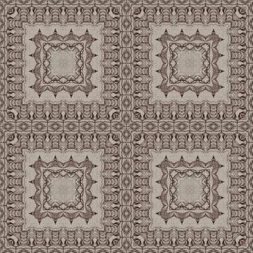 Seamless graphic pattern on canvas Stock Illustration