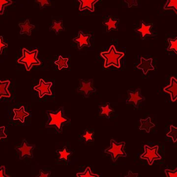 Seamless graphic pattern with simple geometric shape of the stars Illustrazione stock