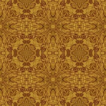 Seamless graphic pattern on veneer Stock Illustration